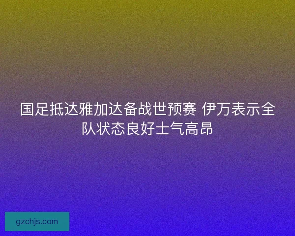 国足抵达雅加达备战世预赛 伊万表示全队状态良好士气高昂