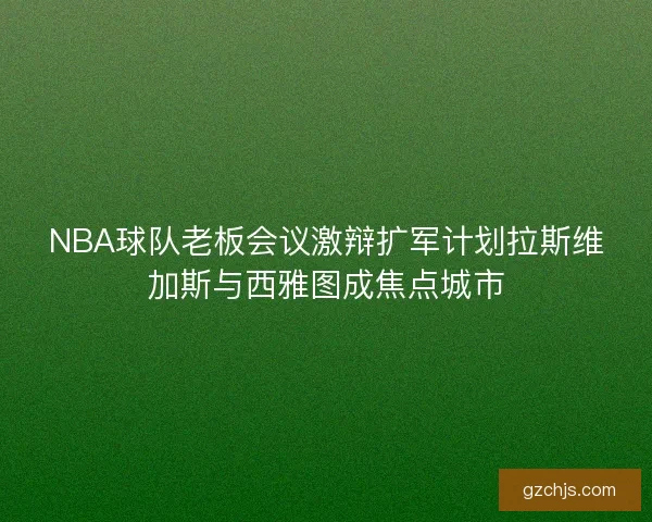 NBA球队老板会议激辩扩军计划拉斯维加斯与西雅图成焦点城市